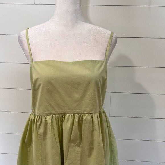 American Eagle Green Sundress with Bubble Skirt Size L - Picture 2 of 7